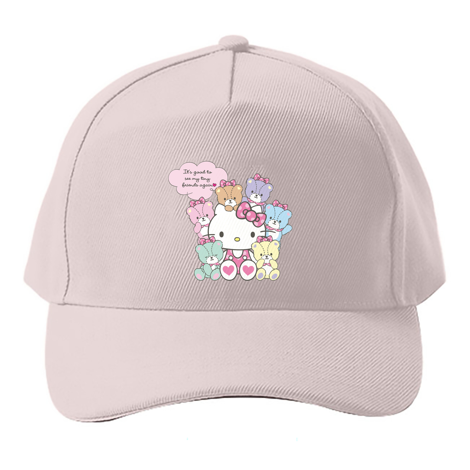 （画像用） Hello Kitty ハローキティ ベースボールキャップ 綿100％ 男女兼用 帽子 スポーツ
